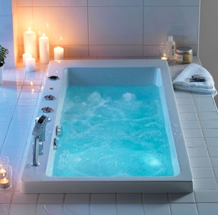 Hafa Lime 160Sq Delux boblebad, 1600x700 mm, akryl, hvit