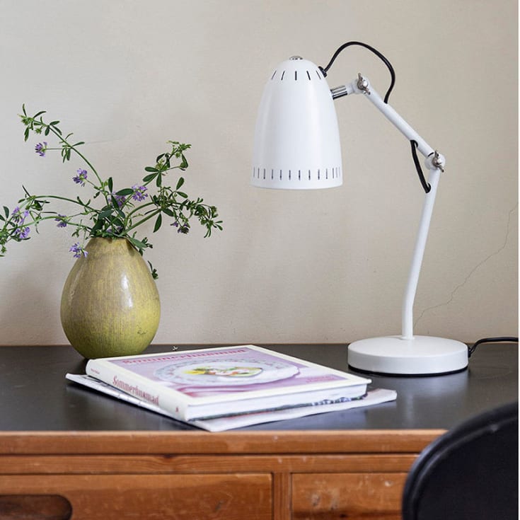 Superliving Dynamo bordlampe, hvid