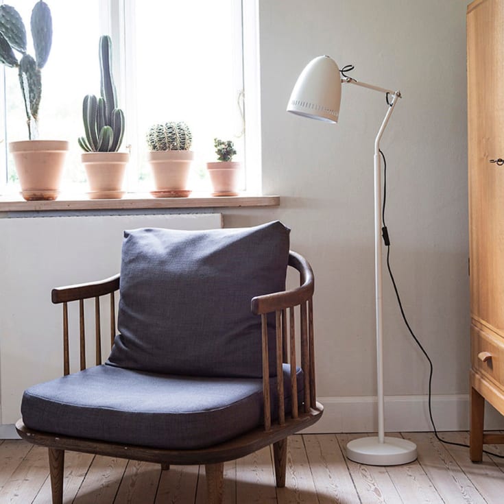 Superliving Dynamo gulvlampe, hvid
