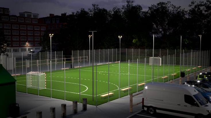 Ansell Lighting Aztec flomlys, 240 W, 44000 lm