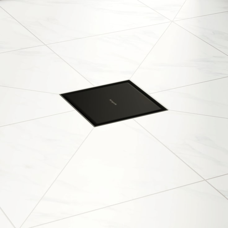 Hansgrohe Raindrain Point komplet gulvafløb 150 mm, mat sort