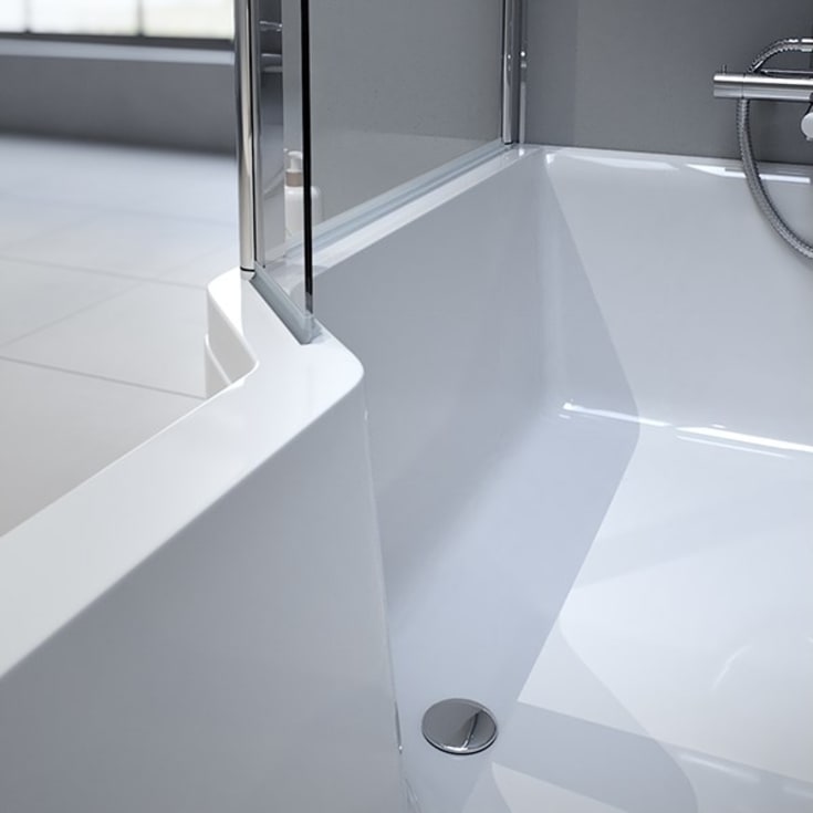 Strømberg Urban Edge badekar, venstre, 1575 x 700 mm
