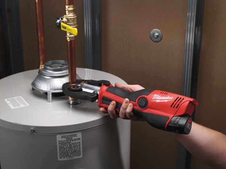 Milwaukee M12 HPT-202C pressemaskine, uden bakker, 2,0 Ah, m. batteri og lader