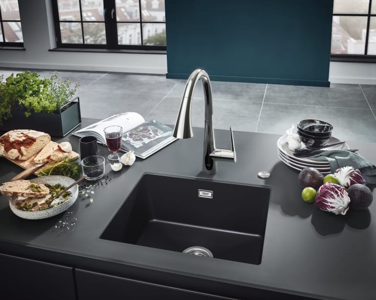 Grohe K700U diskbänk, 53,3x45,7 cm, svart