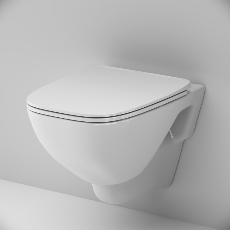AM.PM X-Joy væghængt toilet, uden skyllekant, hvid