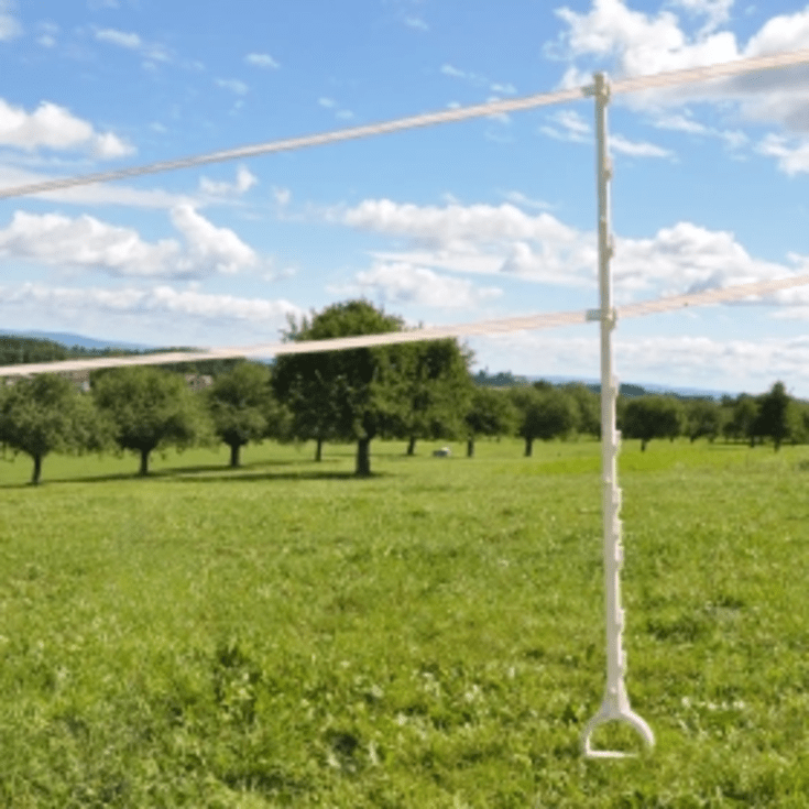 Hestepæl 1,55M hvid (2x5)