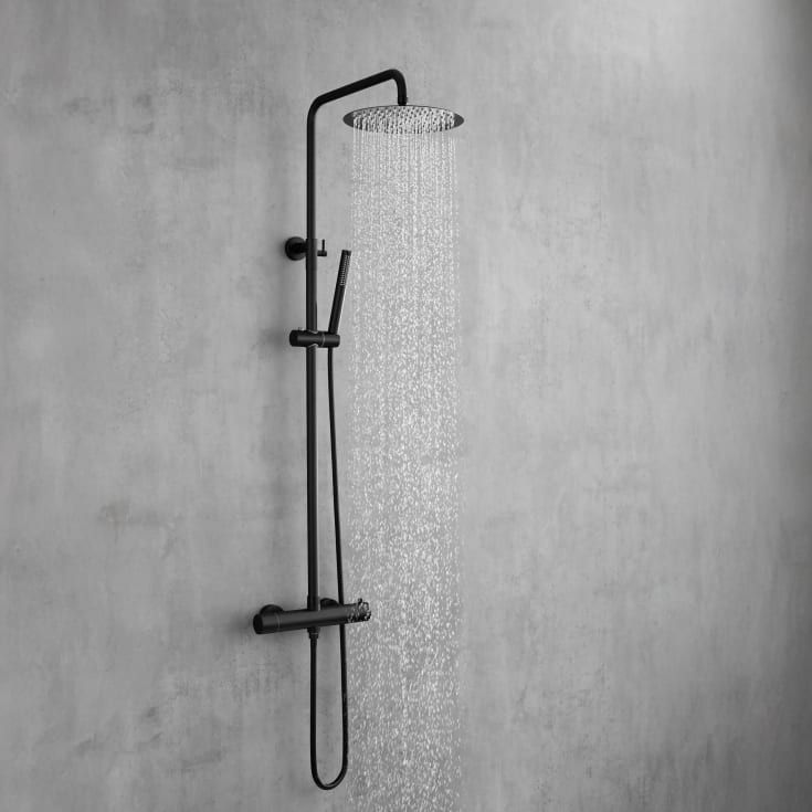 Lavabo Safira dusjsett, matt sort