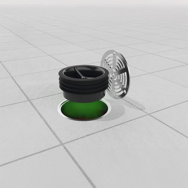 Green Drain GD4 självrensande luktstopp,, 102-110 mm