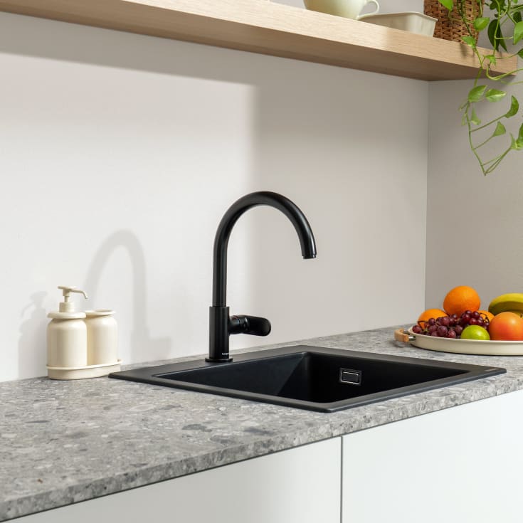 Hansgrohe Vernis Blend M35 köksblandare, matt svart