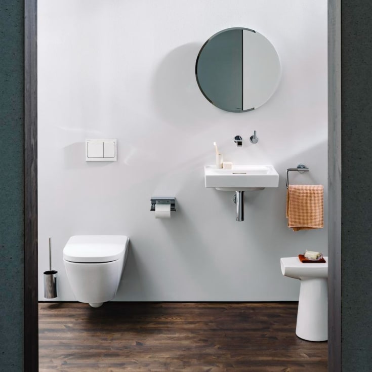 Laufen Meda væghængt toilet, uden skyllekant, hvid