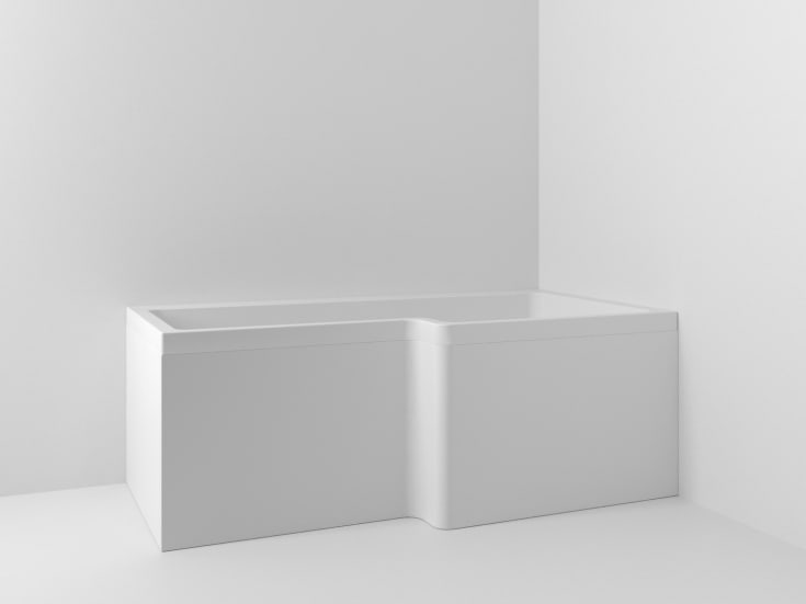 Svedbergs Z170 badkar 170x85 cm, höger, vit