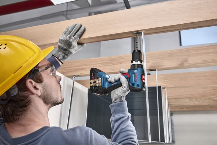 Bosch slagboremaskine GSB 18V-65, 2 x 18V/4,0 Ah ProCore, L-Boxx