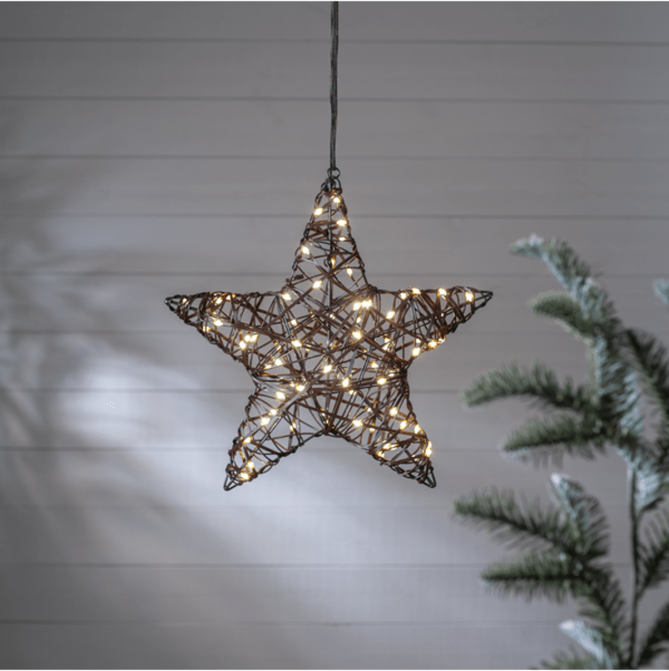 Star Trading Vicke stjärna med ljus, 40 cm