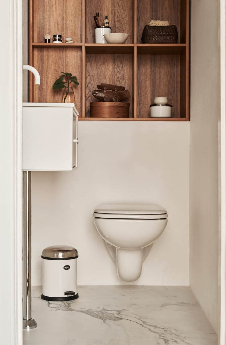 Vipp 12 toiletspand, 3 liter, pedal, hvid