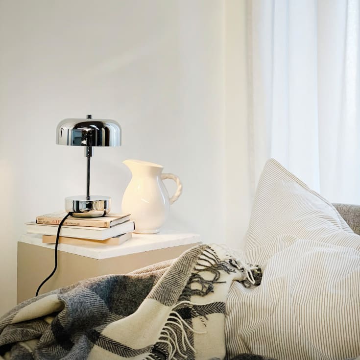 Dyberg Larsen Haipot bordslampa, krom