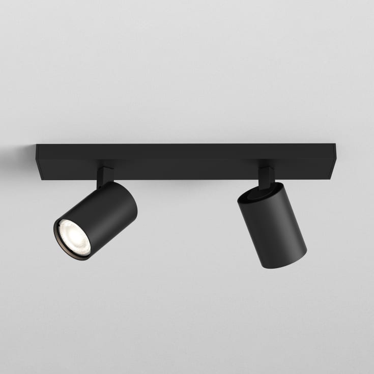 Astro Ascoli Twin spotlampe, 2 spots, sort