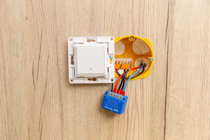 Shelly 1 Mini Gen4 WiFI & Zigbee-relä potentialfri kontakt