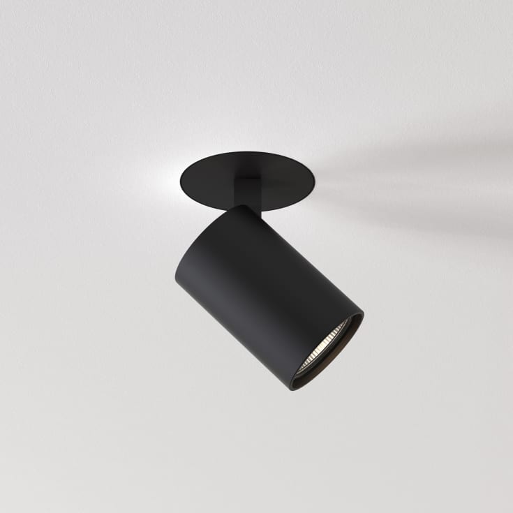 Astro Ascoli Flush påbygningsspot, sort