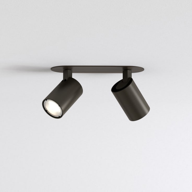 Astro Ascoli Twin spotlampe, 2 spots, bronze