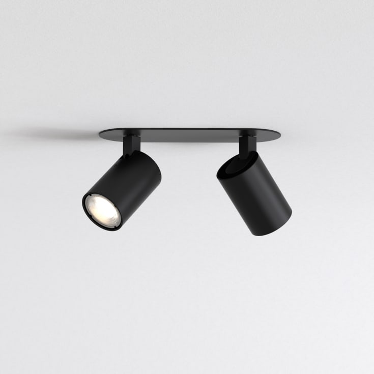 Astro Ascoli Twin spotlampe, 2 spots, sort