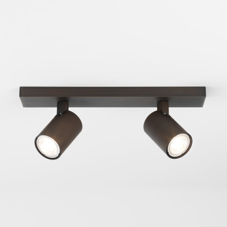 Astro Ascoli Twin spotlampe, 2 spots, bronze