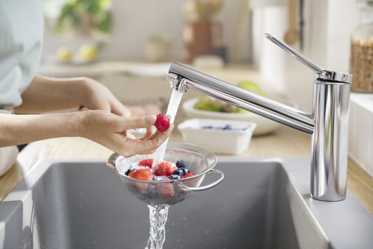 Hansgrohe Zesis M33 köksarmatur, kallstart, krom