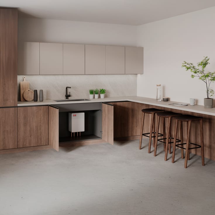 Metro Therm Eco+ brugsvandsveksler, med kabinet