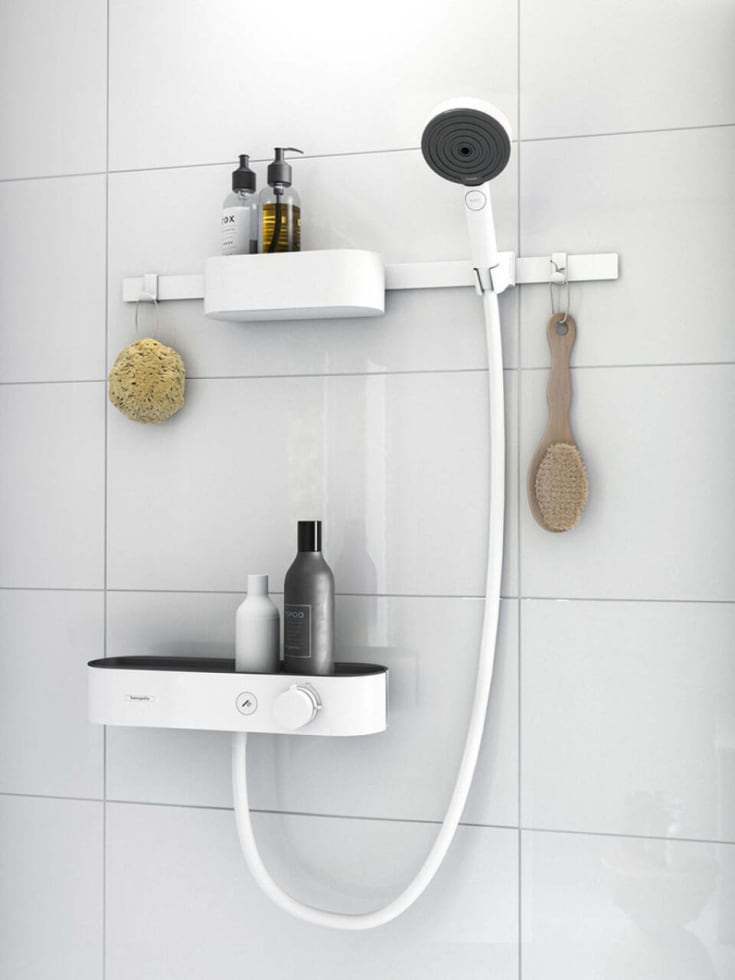 Hansgrohe WallStoris dusjholder, hvit