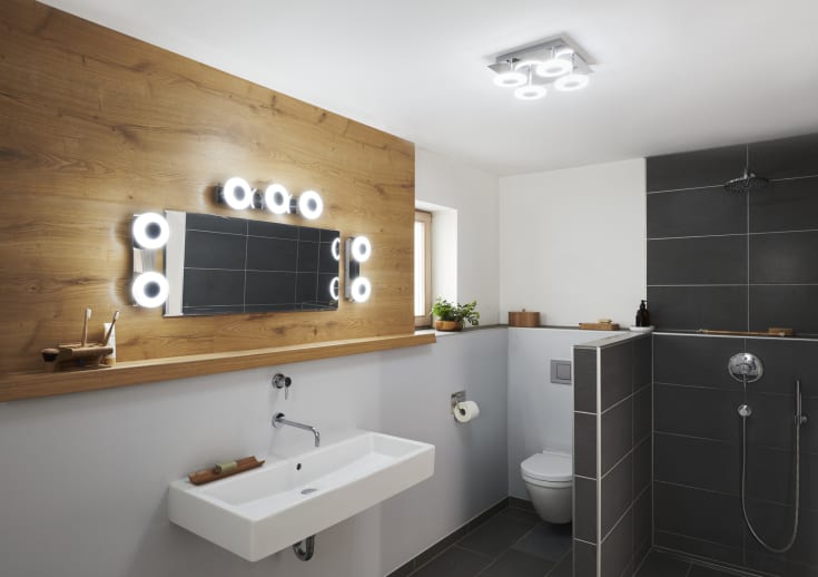Osram Smart+ Wifi Orbis Wave spotlampe, justerbar hvit, krom