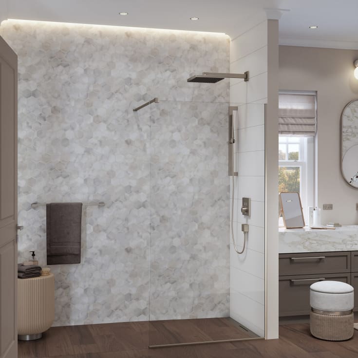 Hansgrohe brusearm, 39 cm, krom