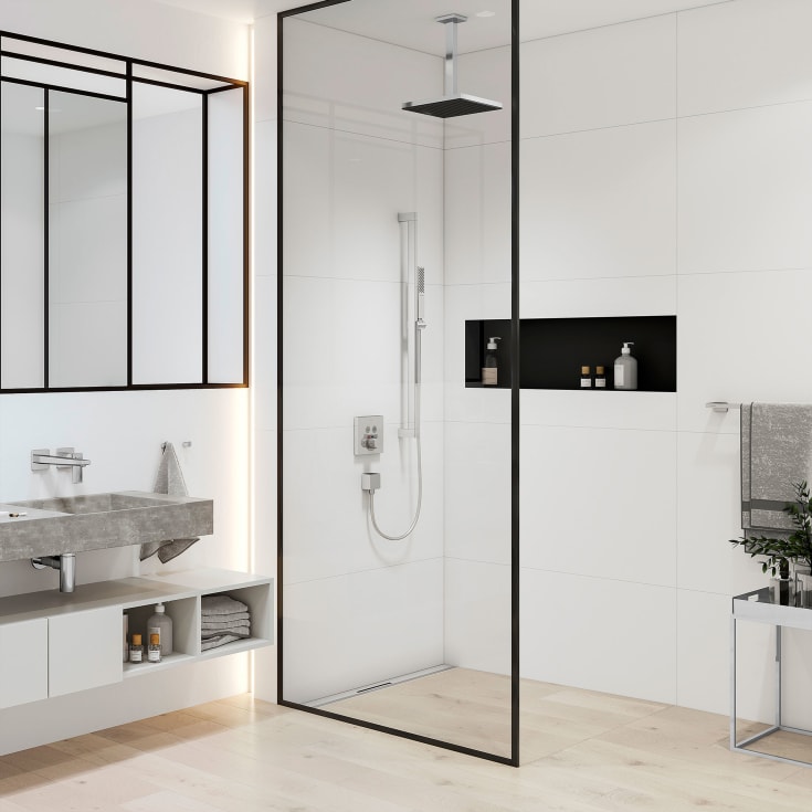 Hansgrohe duscharm, 30 cm, krom