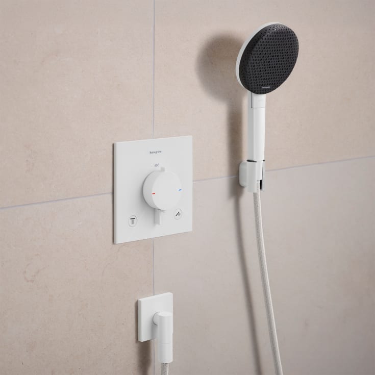 Hansgrohe Raindance Alive S hånddusj, vannsparende, matt hvit