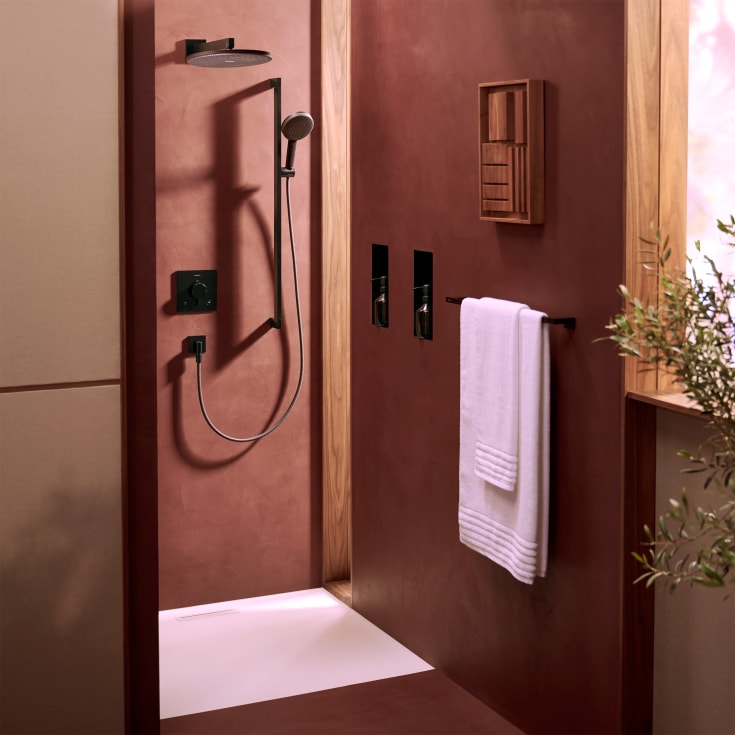 Hansgrohe Raindance Alive S huvuddusch, Ø30 cm, matt svart