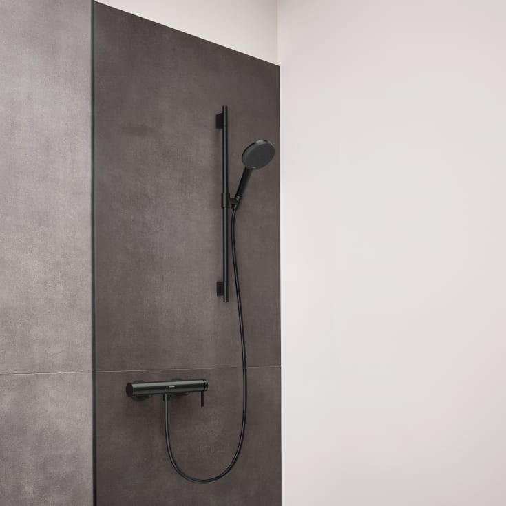 Hansgrohe Raindance Alive Select S brusesæt, vandsparende, børstet sort krom