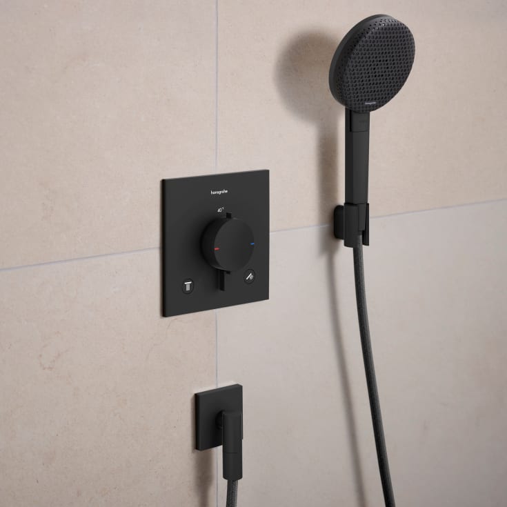 Hansgrohe Raindance Alive Select S brusesæt, vandsparende, mat sort