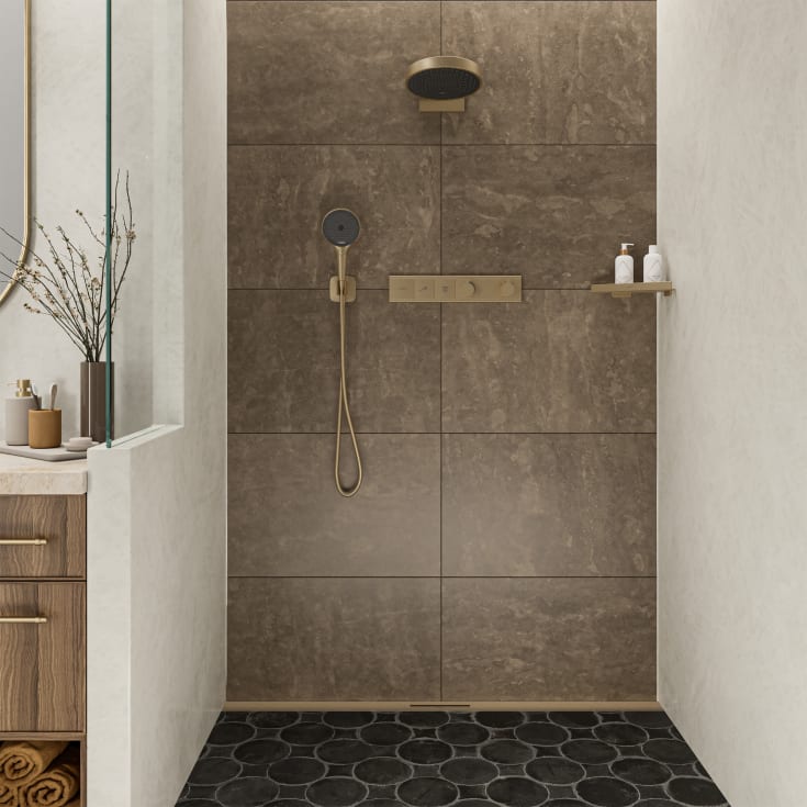 Hansgrohe FixFit Q slangeuttak, børstet bronse