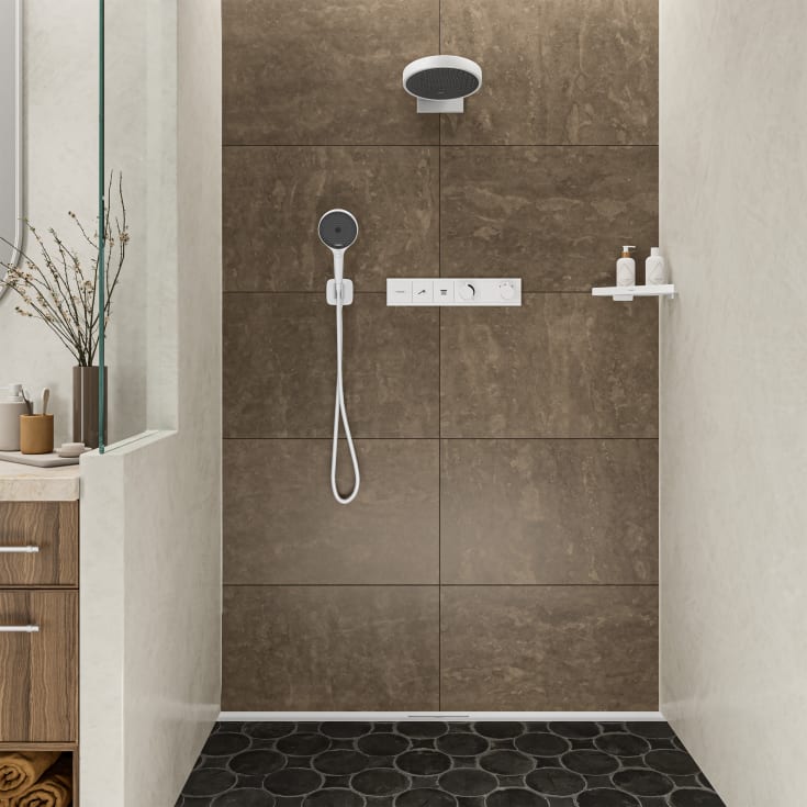 Hansgrohe FixFit Q slangeudtag, mat hvid