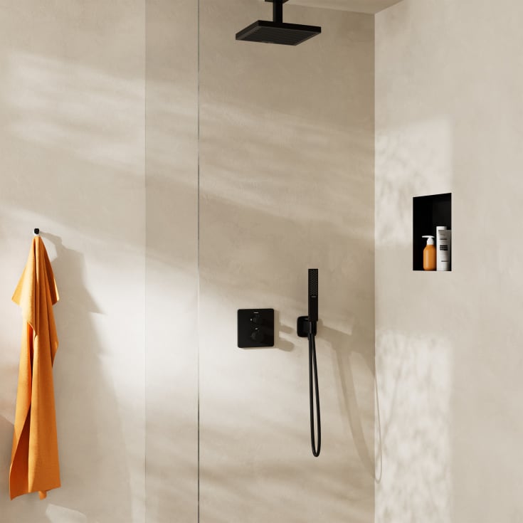 Hansgrohe FixFit Q slangeuttak, matt sort