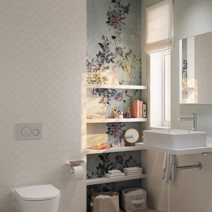 Hansgrohe WallStoris toiletrulleholder, hvid