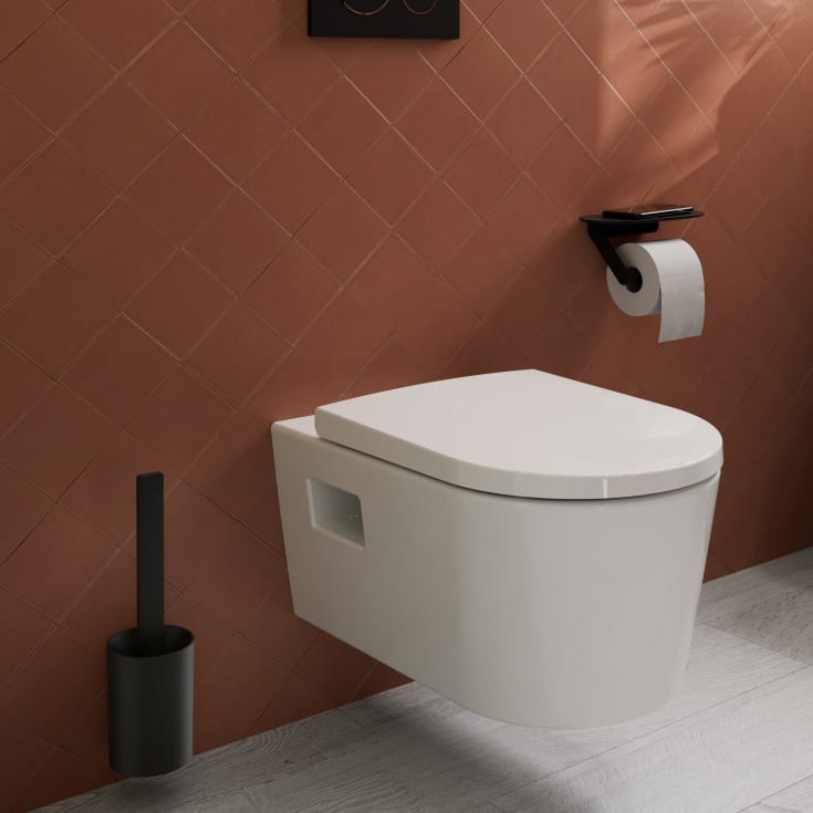 Hansgrohe WallStoris toalettborste, svart