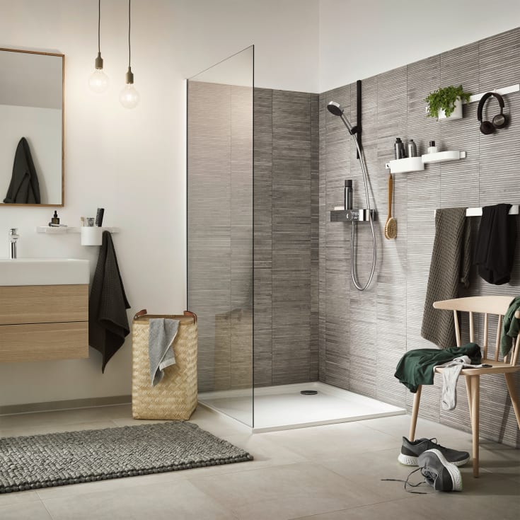 Hansgrohe WallStoris skinne, 50 cm, hvid