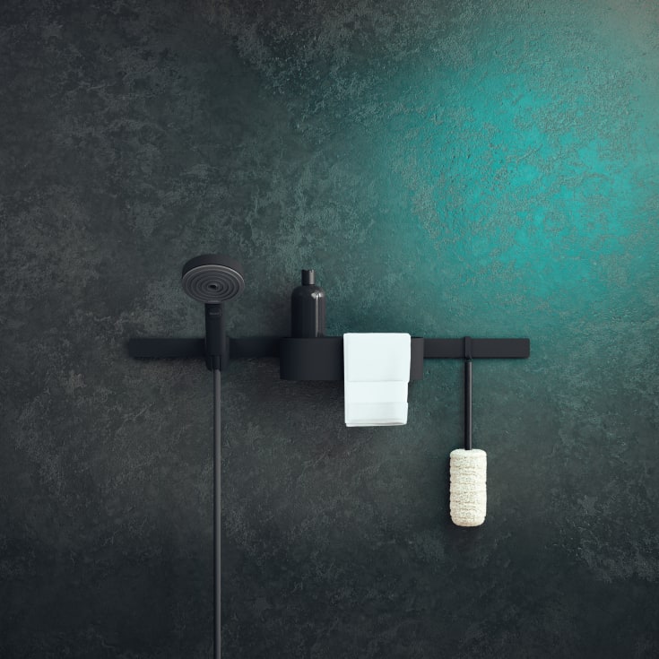 Hansgrohe WallStoris opbevaringskurv, sort