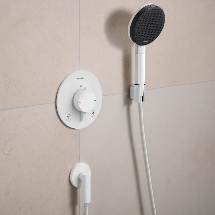Hansgrohe FixFit Fine S slangeudtag, mat hvid