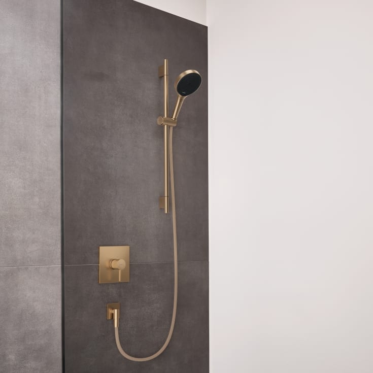 Hansgrohe FixFit Fine E slanguttag, borstad brons