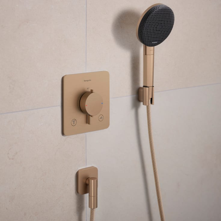 Hansgrohe Porter Fine handduschhållare, borstad brons