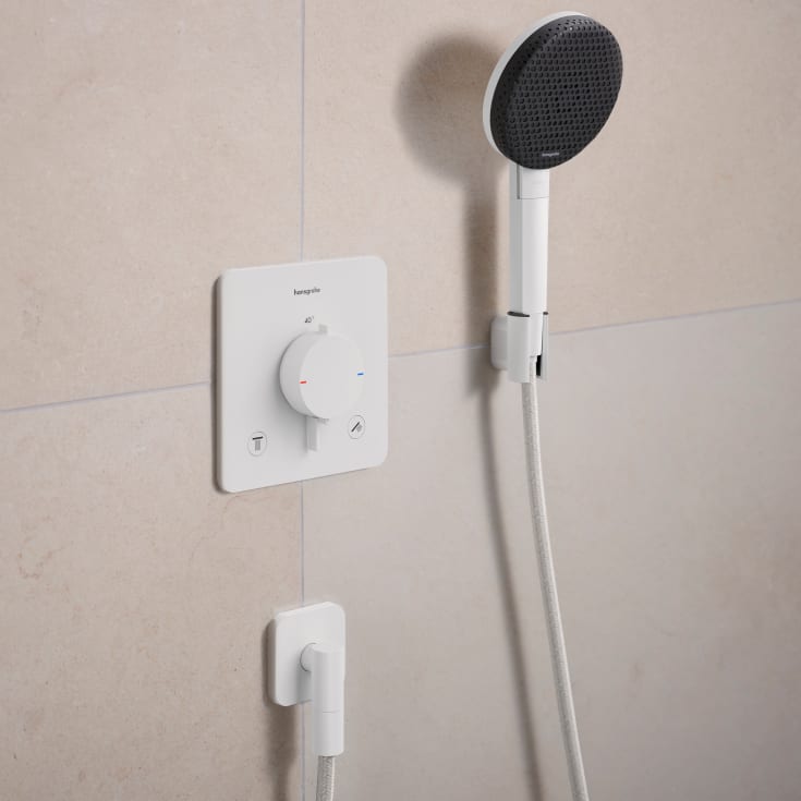 Hansgrohe Porter Fine handduschhållare, matt vit