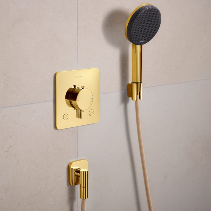 Hansgrohe Porter Fine dusjholder, polert guld