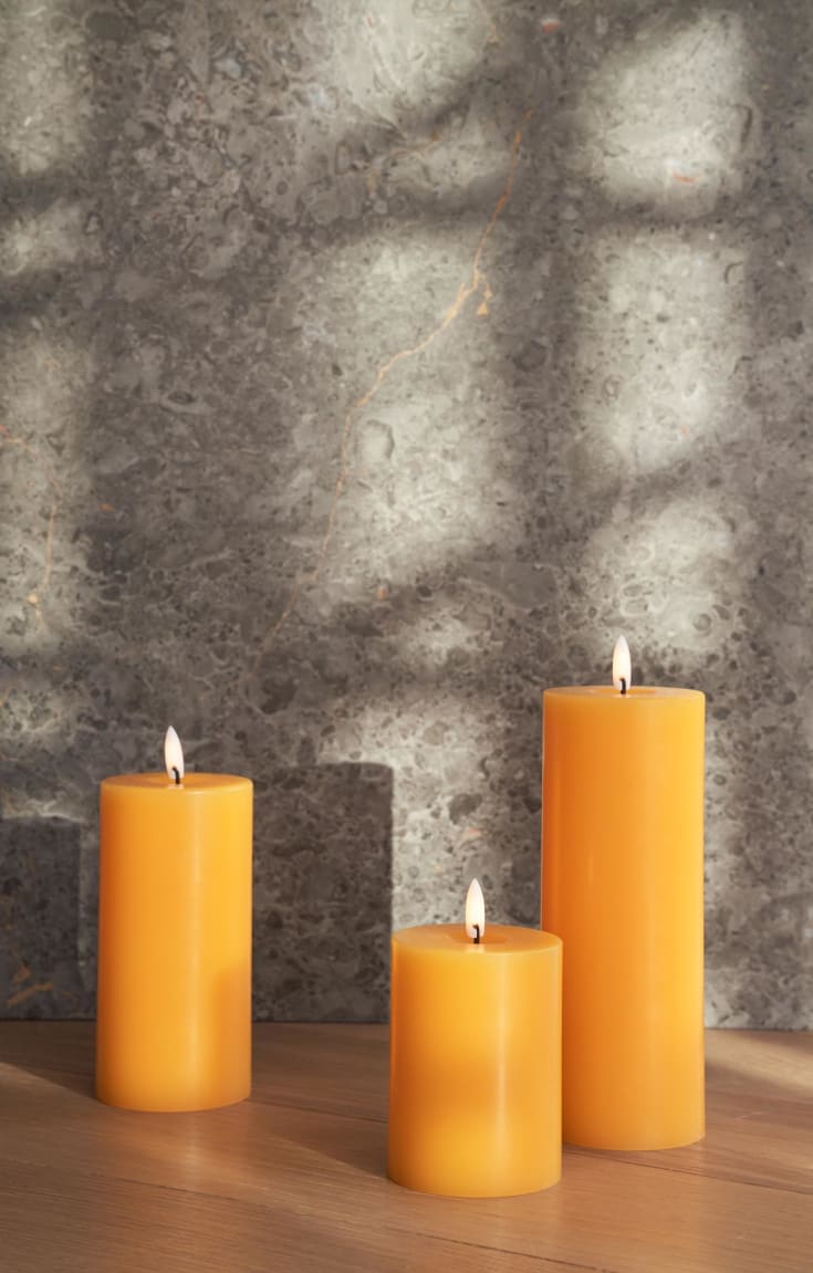 Ester & Erik LED kubbelys, oransje, 20 cm