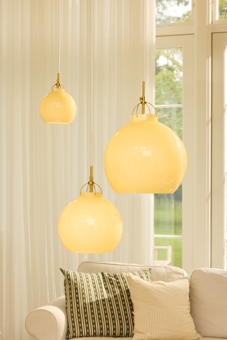 Halo Design Toscana pendellampa, beige, Ø18 cm