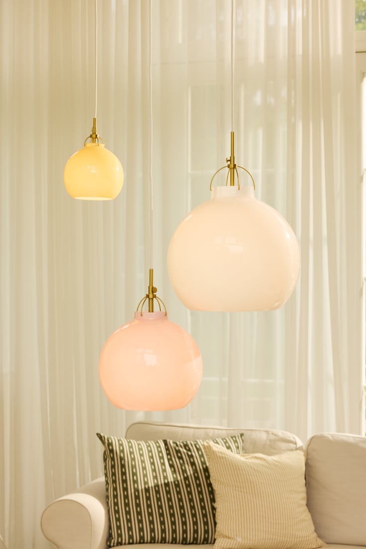 Halo Design Toscana pendellampa, beige, Ø18 cm